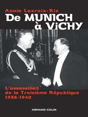 cover image of De Munich à Vichy